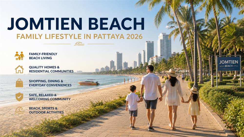 Family-friendly beach living and residential communities in Jomtien, Pattaya.